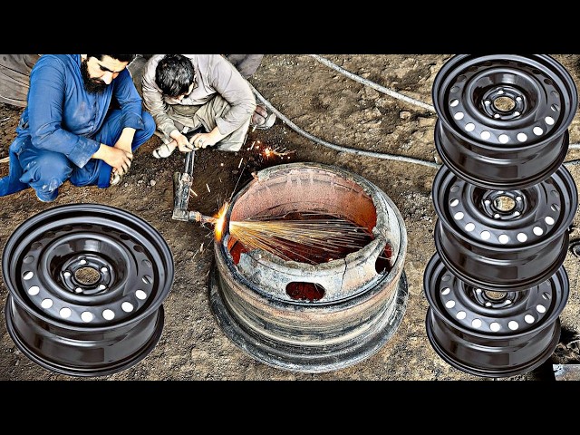 Skilled Workshop Repair - Giving Broken Wheels a New|| Amazing Skilled
