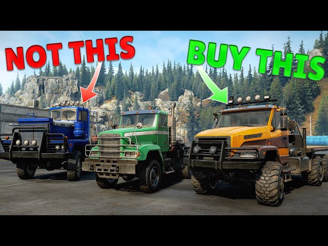 Which Trucks Should You Buy First In SnowRunner?