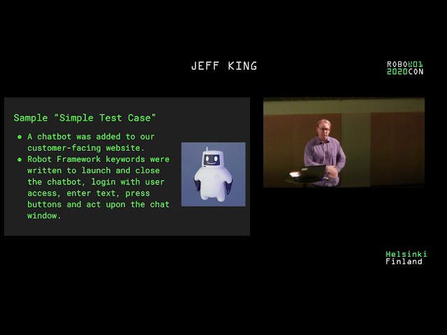 Jeff King - ROBOT FRAMEWORK AND THE ONE MAN ROBOT BAND