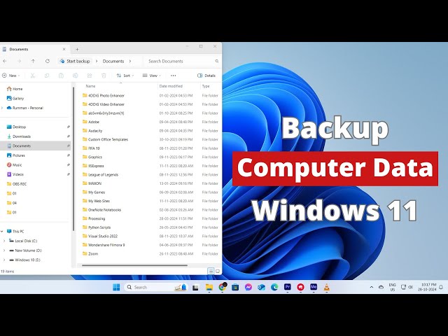 How to Easily Backup Your Computer Data on Windows 11