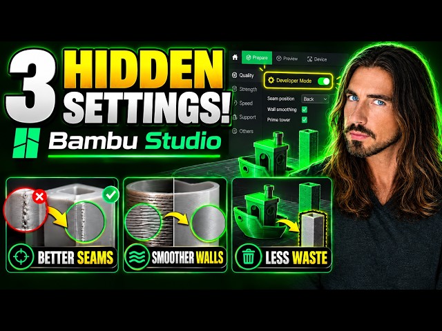3 HIDDEN Bambu Studio Settings You NEED to Turn On! (Developer Mode)