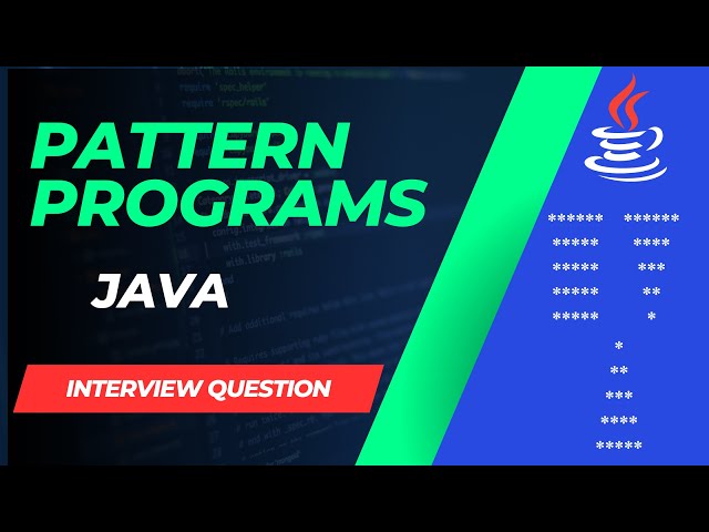Java Pattern Programs in Tamil | Star, Number, Pyramid Patterns | Java Tutorial