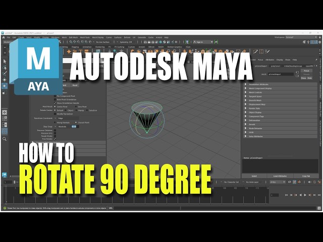 Autodesk Maya How To Rotate 90 Degree