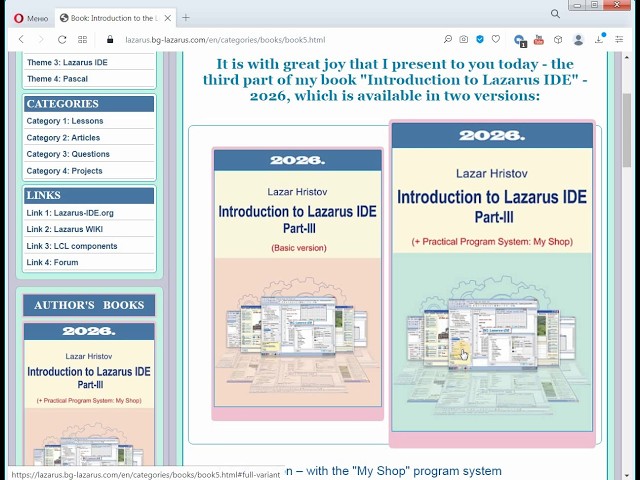 Lesson 1 from my new book: Introduction to Lazarus IDE Part III. 1. Visual Tables(Grids) 1. Overview