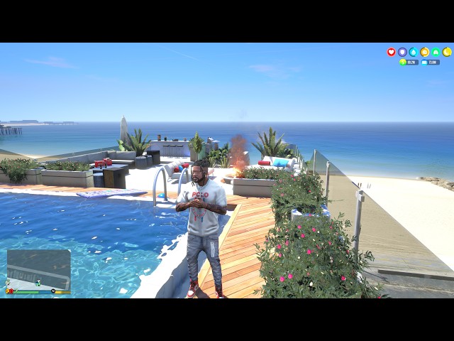 [GTA 5]  DESIGNER HOMES !! Exclusive Beach Rooftop Property !! Sea 2  Ep # 6