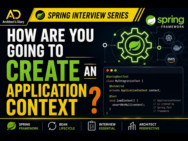 Spring Interview Series: How are you going to create a new instance of an ApplicationContext?
