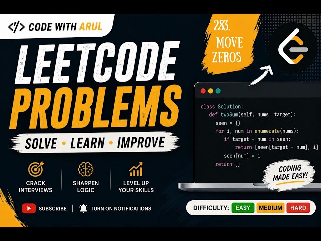 Move Zeros #283 Leetcode