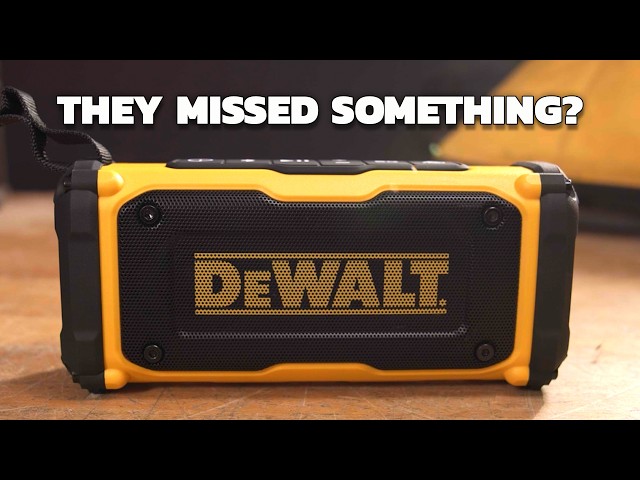The New DeWALT Speaker Is Missing One BIG Thing!