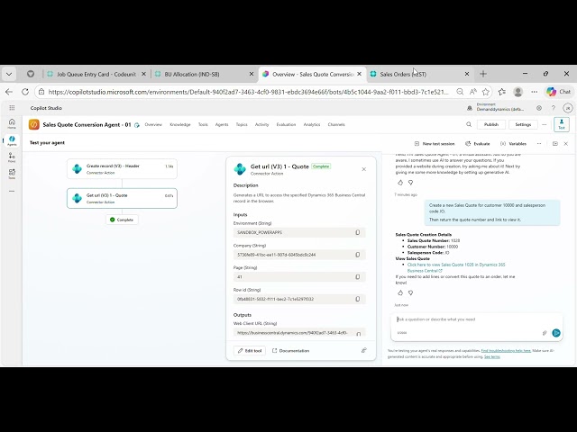 Demo: Sales Quote Agent for Dynamics 365 Business Central by LevelShift