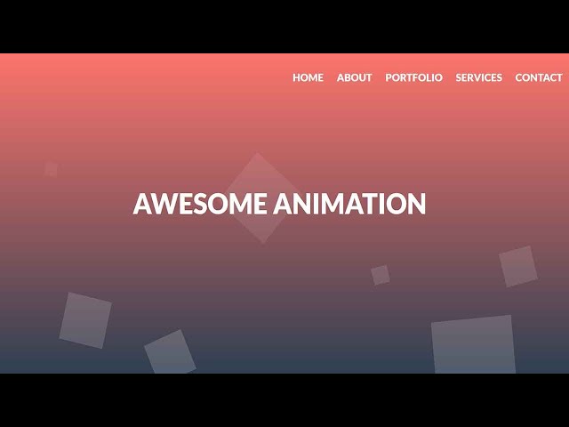 Animated Background HTML CSS | CSS Animation Examples