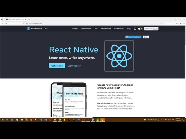 Set Up React Native Environment & Tools (React Native Tutorial)
