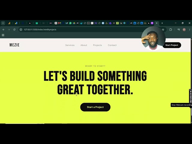 My First Portfolio Website With HTML & CSS