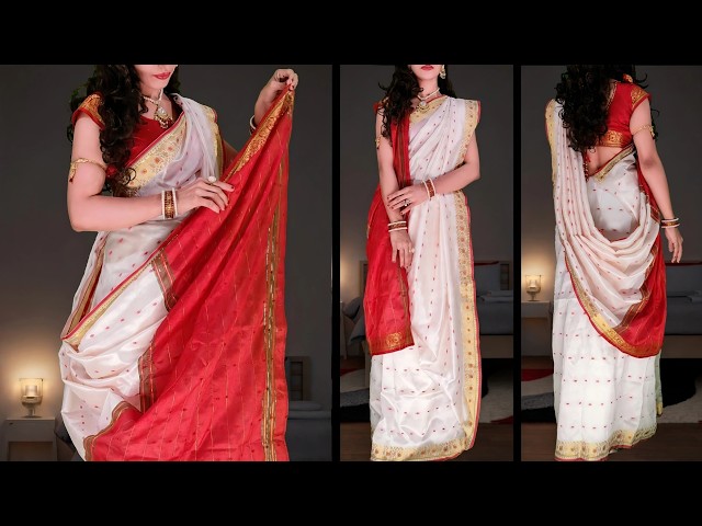How To Wear Saree In Bengali Style Like Bridal | Traditional Bengali Style Saree Draping Tutorial
