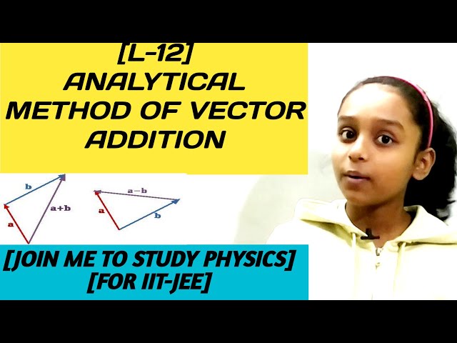 [L-12] analytical method of vector addition || class 11 physics || prepare for IIT-JEE || by natasha