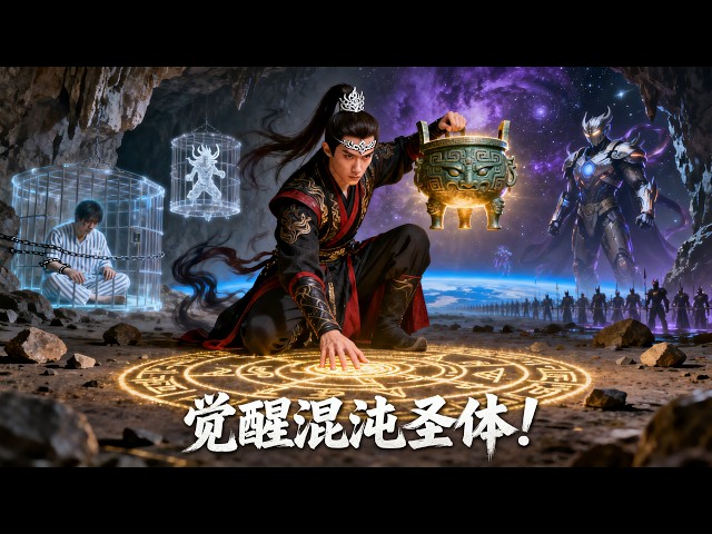 【第二季來襲！🔥】穿越荒古大陸，覺醒絕頂天賦”混沌聖體“，我手握至寶混沌鼎大殺四方！奪取先天石劍，收服靈猴悟空，獲封殺神威名！#短劇 #異世界 #穿越