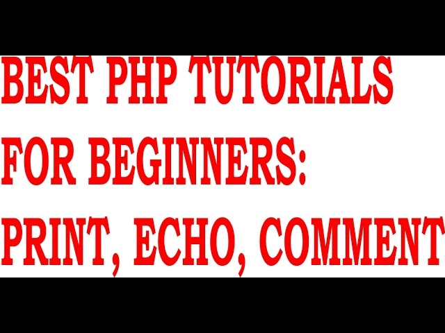 php echo function tutorial |  php print echo function