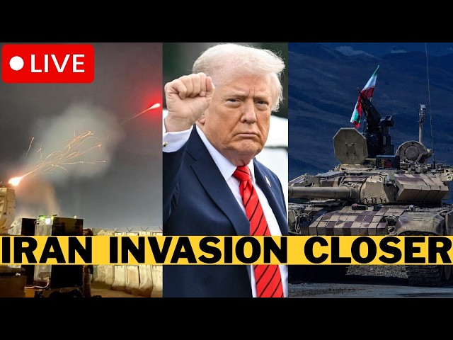 LIVE: U.S. Plan Invasion Of Iran - IRGC Move Tanks To Borders - IDF Activate Submarines