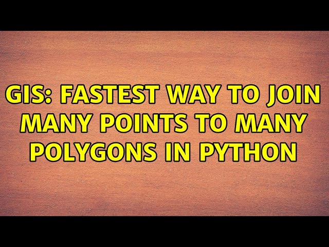 GIS: Fastest way to join many points to many polygons in python