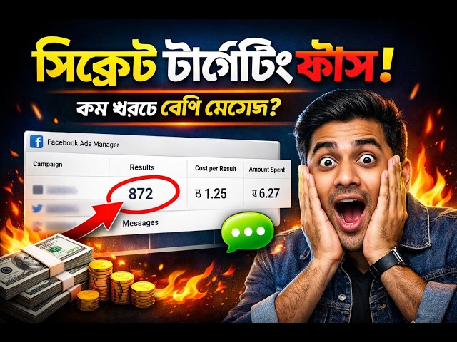 কিভাবে ২৩৪টি কাস্টমার মেসেজ আনলাম মাত্র ১ ডলারে / Facebook Ads Secret Strategy 2026 / #FacebookAds