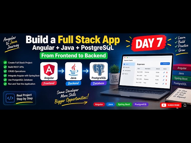 I Built a Full Stack App with Angular + Java + PostgreSQL 🚀 | Angular to Java Journey
