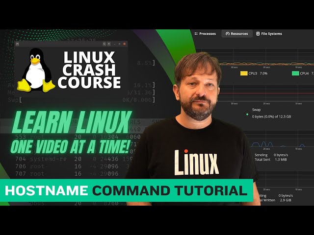 How to use the hostname command (Linux Crash Course Series)