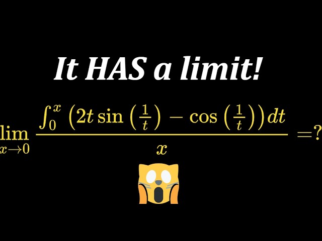 Is this actually has limit? Tricky calculus problem