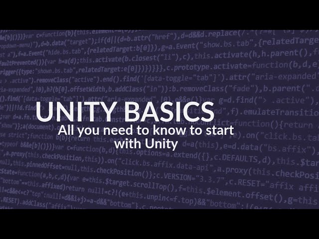 Unity Basics Tutorial