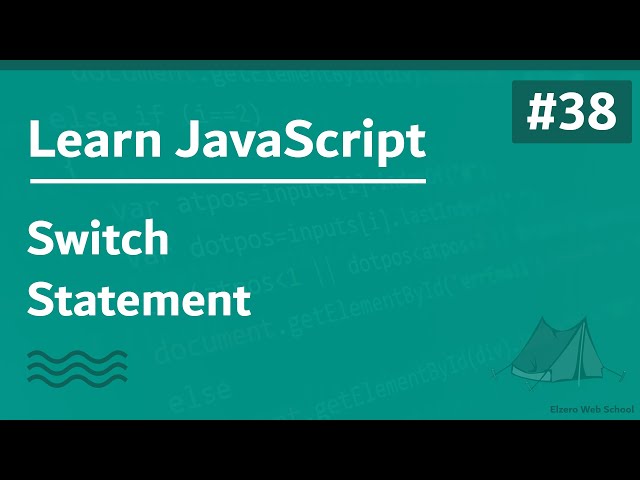 Learn JavaScript In Arabic 2021 - #038 - Switch Statement