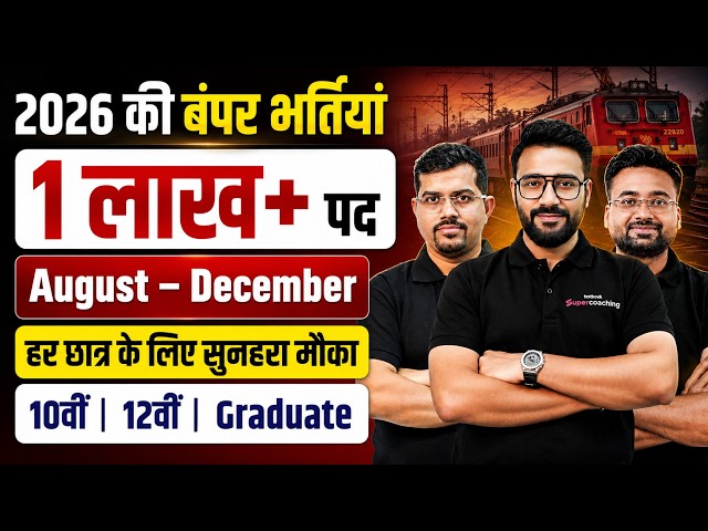 Government Job Vacancy 2026 | 1.0 Lakh Govt Vacancies 2026 | Railway, SSC, Bank Job Vacancy 2026