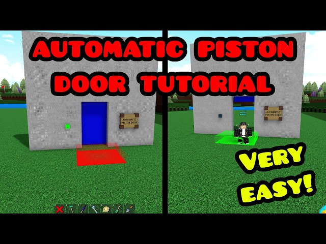 Automatic piston door tutorial in Roblox build a boat #roblox #babft #tutorial