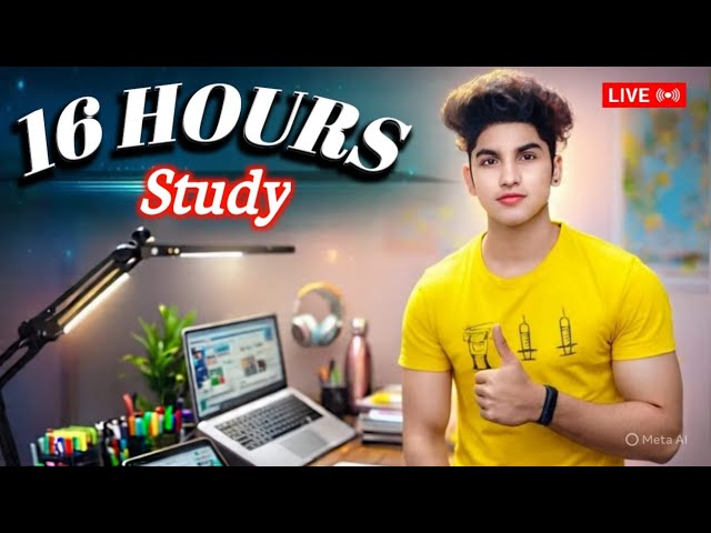 ⭕LIVE|16 HOURS⏰|DEEP FOCUS||STUDY WITH ME📚📈🍁|POMODORO 120/10 || RAIN SOUND🎵|| PCS STUDENT ||#psc