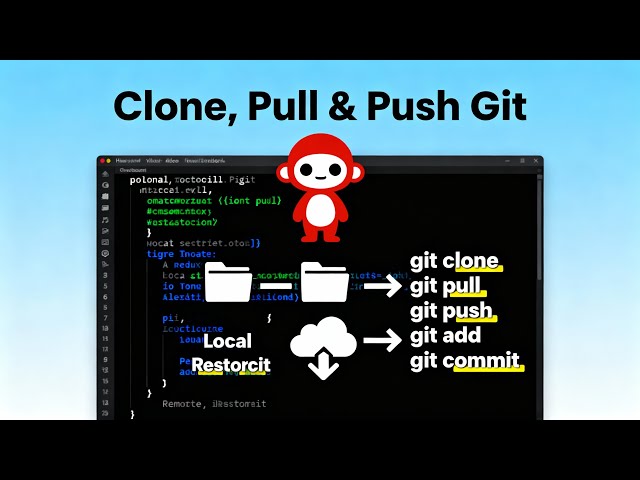 7. Git Clone, Pull & Push Commands Explained | GitHub Workflow for Beginners