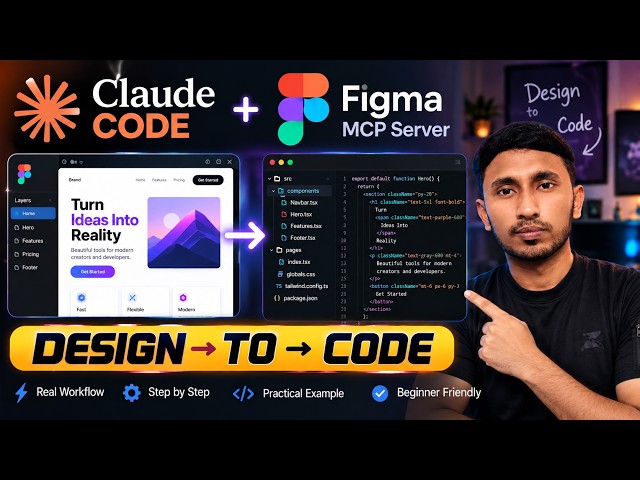 Claude Code + Figma MCP Server for Design to Code