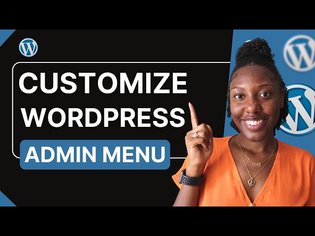 Customize WordPress Admin Menu | BEST for client sites