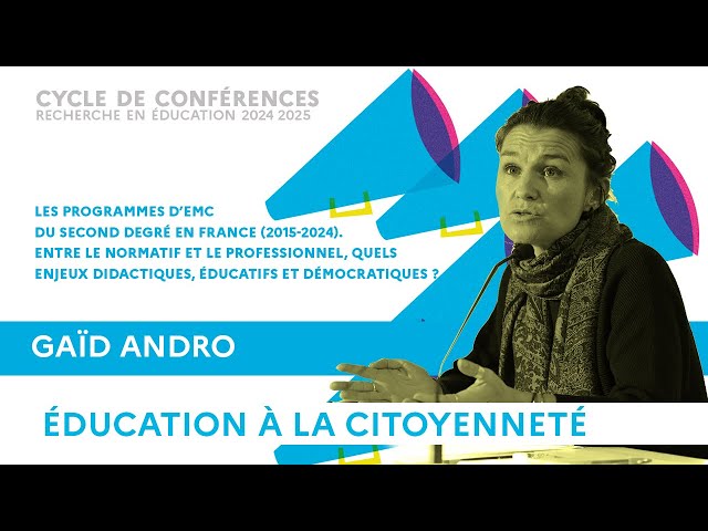 Secondary School Moral and Civic Education Programs in France: What Are the Challenges? - Gaïd Andro