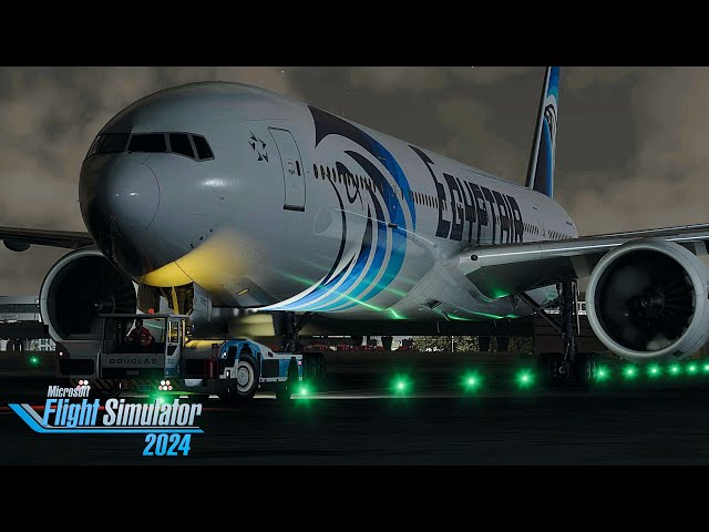 PMDG 777 Overnight Flight / New York to Cairo / MSR986