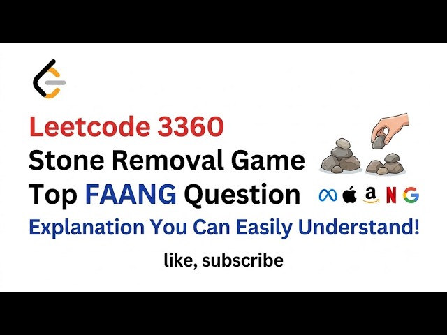 Leetcode 3360  Stone Removal Game