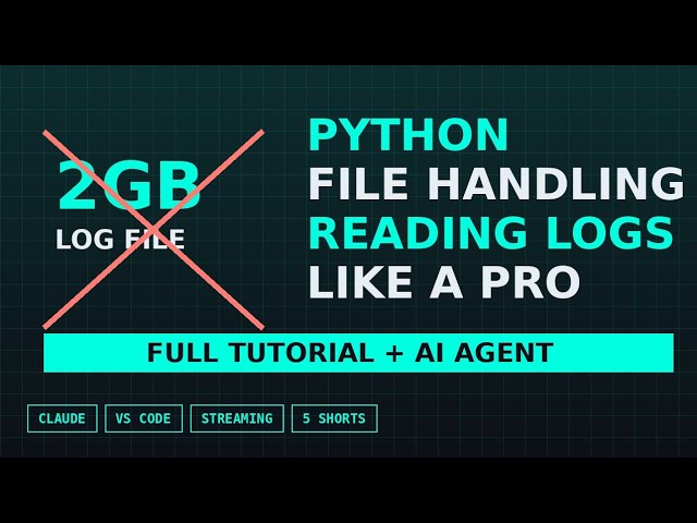 Python File Handling: Reading Logs Like a Pro 🤖