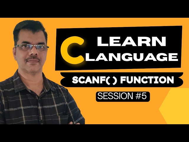 FREE C Language Course | Read USER Input | scanf( ) Function | Session #5