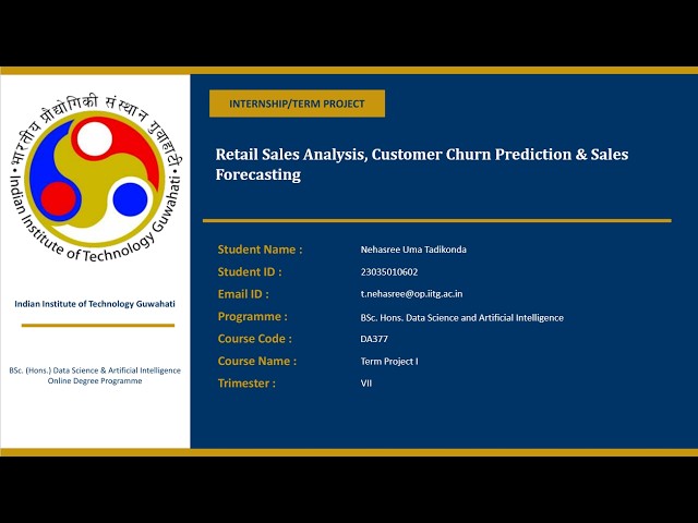 Term Project - 1 | IIT Guwahati | BSc. Hons. Data Science and Artificial Intelligence