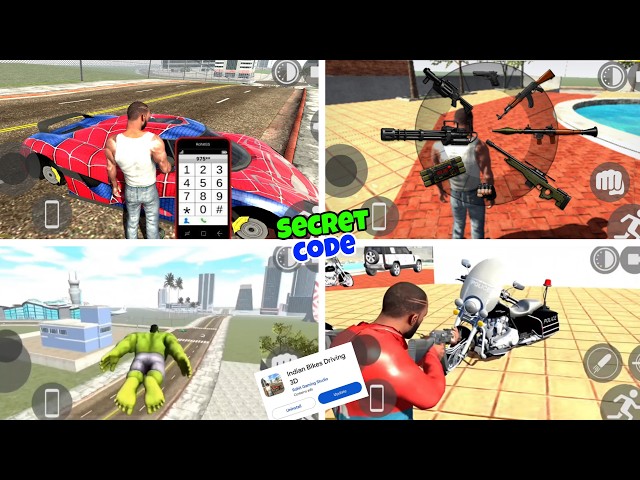 NEW UPDATE ALL100+ SECRET CHEAT CODE INDIAN BIKE DRIVING 3D NEW UPDATE 2026