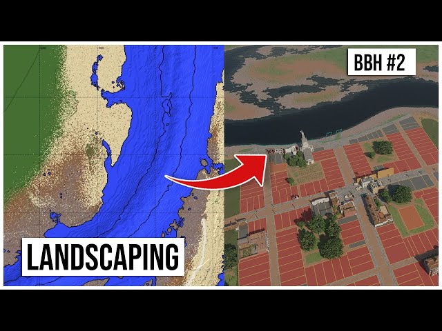 Creating The Landscape For My Minecraft Town - Building Bucklers Hard [BBH 2]
