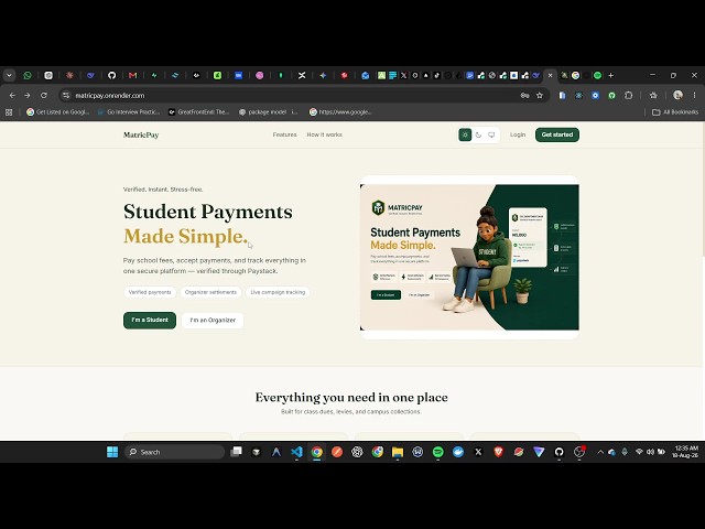 MatricPay Demo: Collect Class Dues with Paystack
