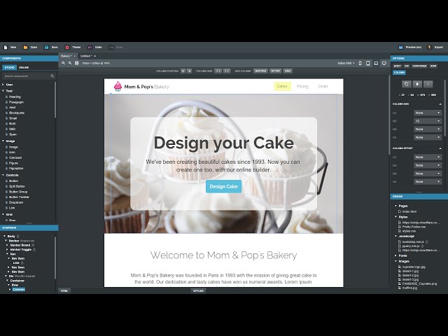 Creating a Website with Bootstrap Studio (Tutorial)