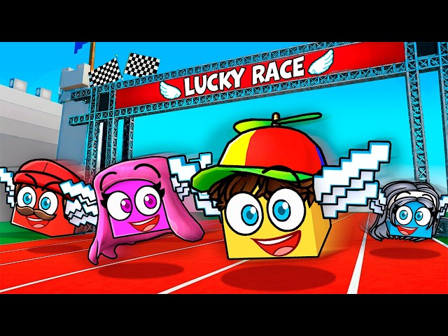 ROBLOX RACE YOUR LUCKY BLOCK...