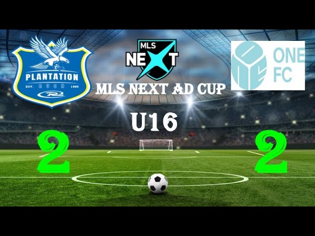 MLS NEXT AD CUP U16: Plantation FC Rush vs One FC 2-2