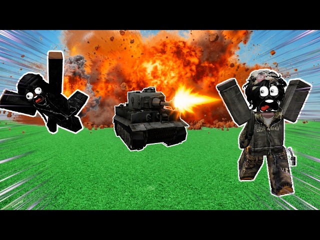 TROLLING AS A TANK IN ROBLOX VC | Roblox Funny Moments