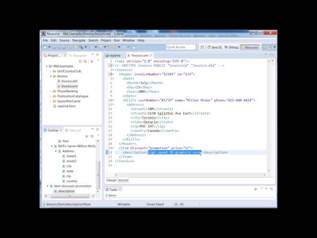 XML Training Courses -  How to Use XML DTD Validation Using Eclipse