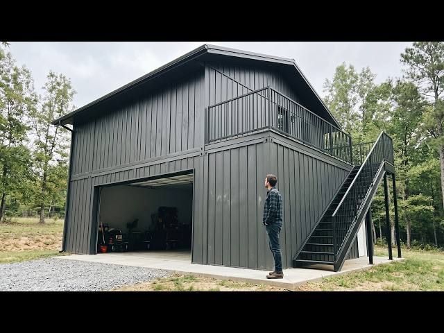 Building a Garage + House in 8 Minutes TIMELAPSE | Start to Finish by @bradyoung2174