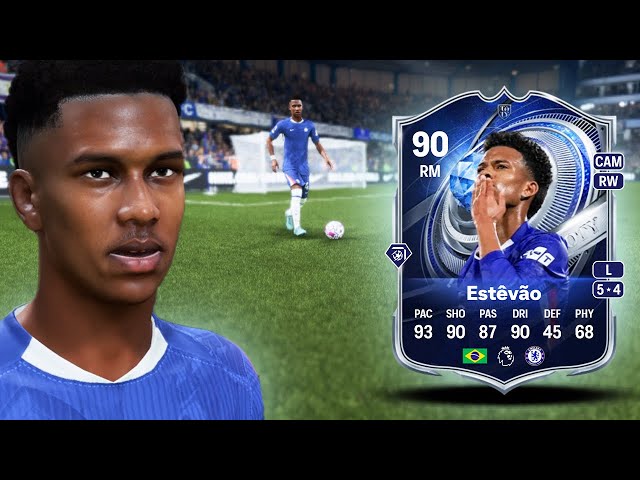 90 ESTEVAO INSIDE EDGE EVOLUTION PLAYER REVIEW IN FC 26 | FC 26 ULTIMATE TEAM